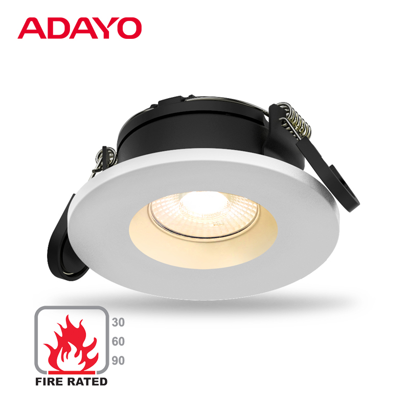 Fire rated recessed downlights wholesale, 6W C01, dimming, ceiling lamp custom