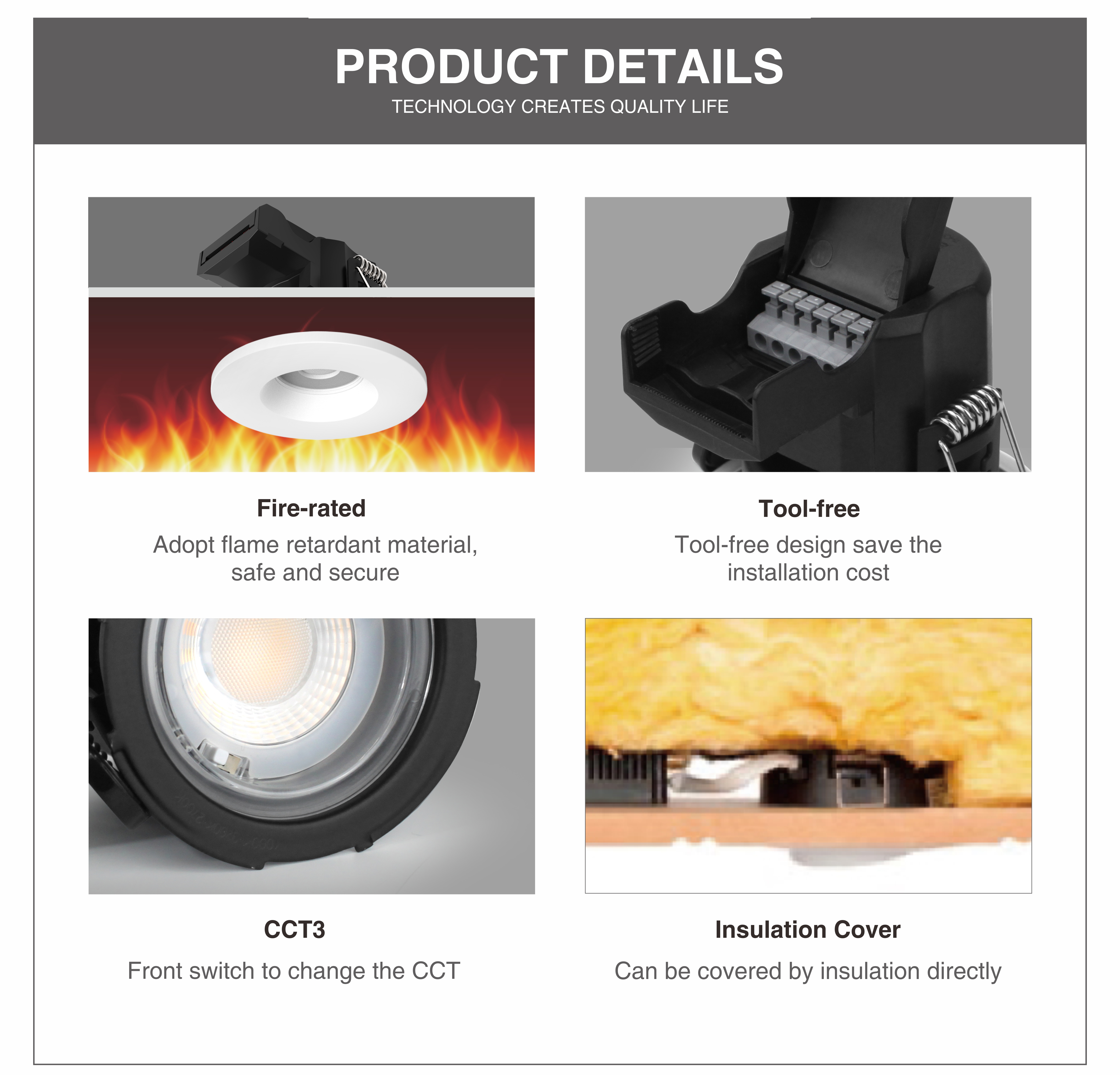 ADAYO IP65 recessed downlight