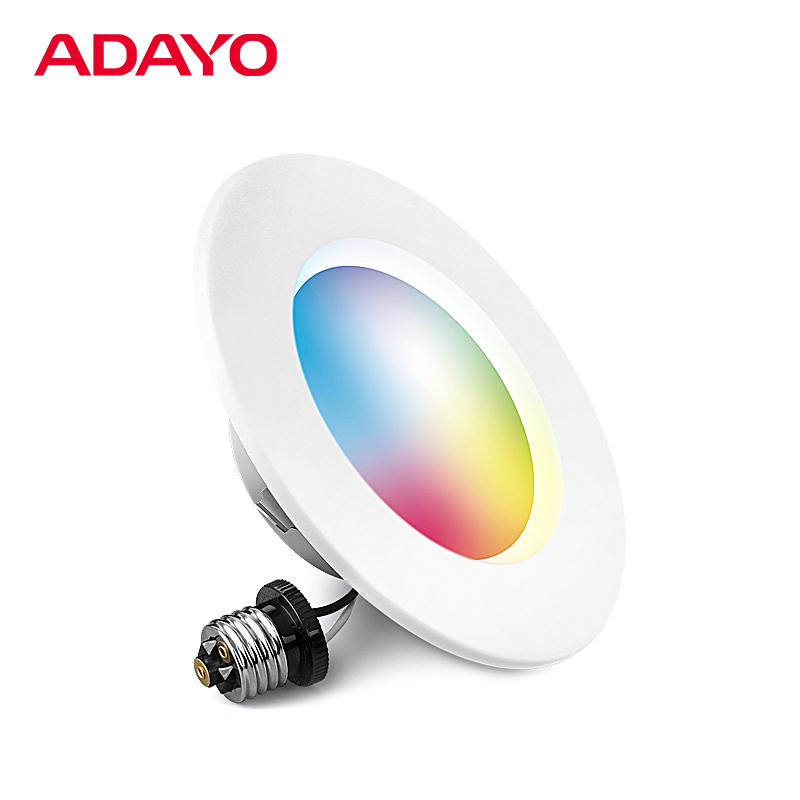 ADAYO lighting rgb downlight 15w 1350lm smart rgb led downlights with tuya APP