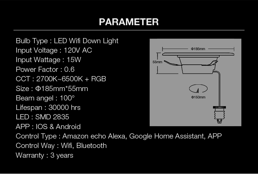 ADAYOlightingsmartrgbleddownlights