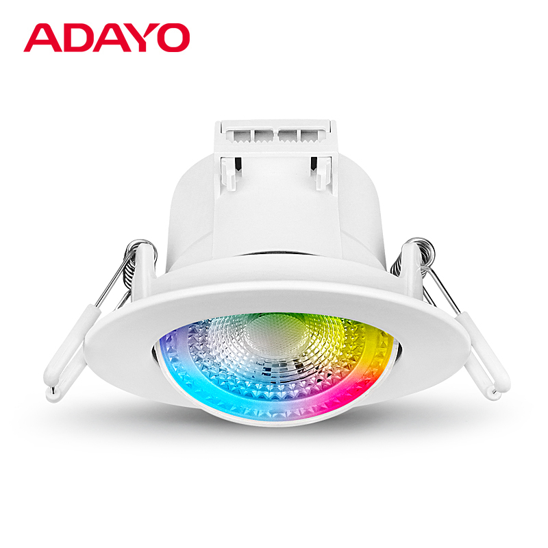 RGB downlight led 4.8W 320lm 16+million colors in RGB mode