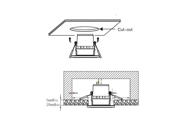 ADAYO IP65 recessed downlight