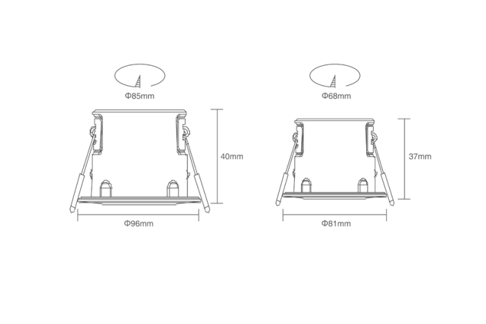 ADAYO adjustable led ceiling spotlights