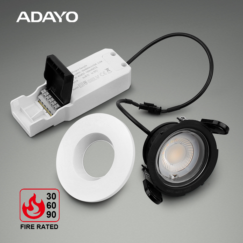 Recessed downlight IP65 CLOVER Ⅴ 6W CCT3 with low profile design