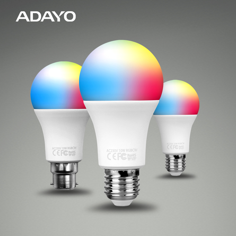 RGB WiFi light bulb 9.3W E27 220V with TUYA smart system