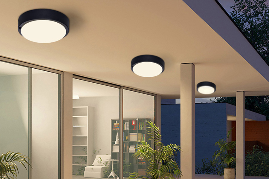 Why the IP65 rating is crucial for bulkhead ceiling lights in outdoor settings？